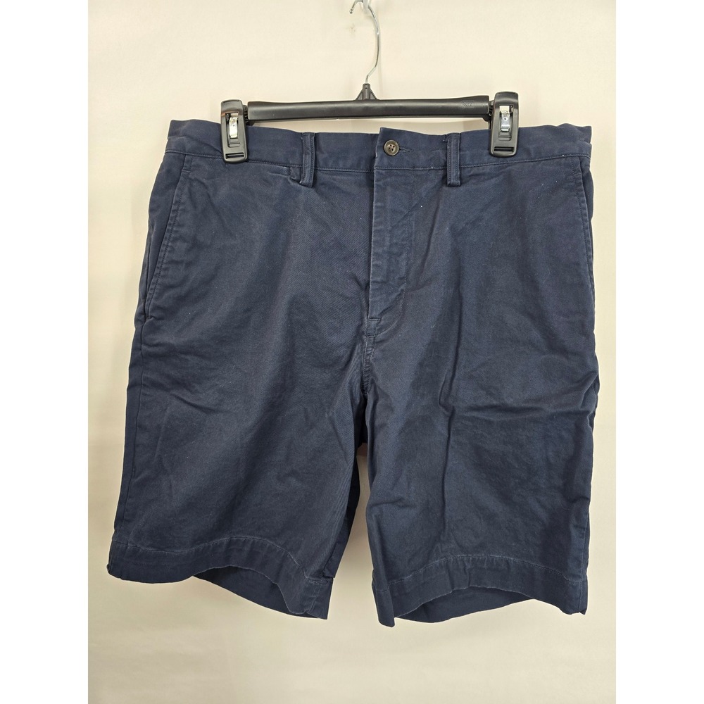 Polo Ralph Lauren Mens Navy Blueβ Stretch Classic Fit Chino Shorts Size 34
